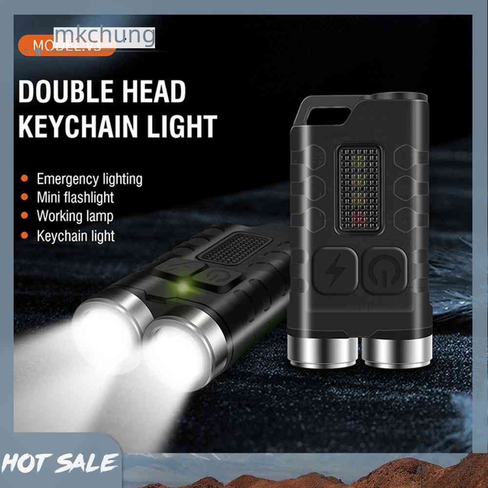 Đèn Pin LED 900lm XPG Hai Bóng Có Móc Khóa Màu Đen