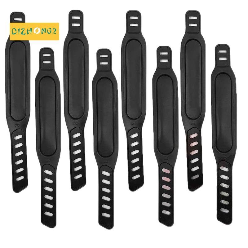 Bộ 8 Dây Đai Gắn Pê Đan Xe Đạp Có Thể Điều Chỉnh Tiện Dụng