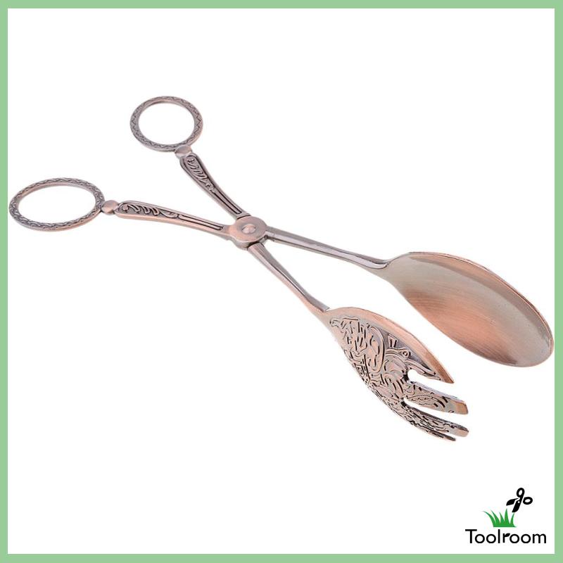 Kẹp Gắp Thức Ăn Bằng Kim Loại Dày Dặn Màu Vàng #1