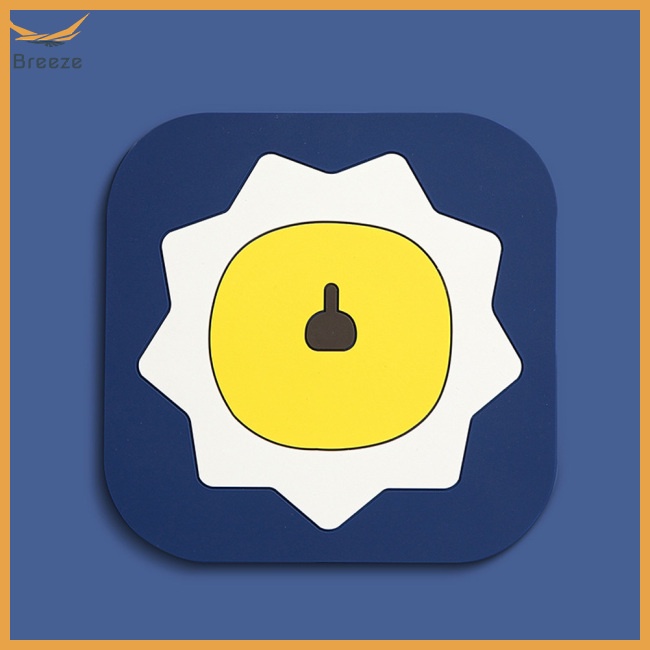 Miếng Lót Ly Cách Nhiệt Bằng Silicon Mềm Hình Vuông 15cm