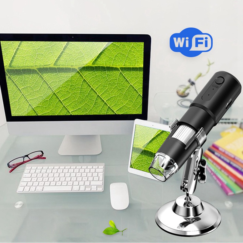 Kính Hiển Vi Kỹ Thuật Số Không Dây Phóng To 1000 Lần 50X - 1000X Cho Android IOS IPad