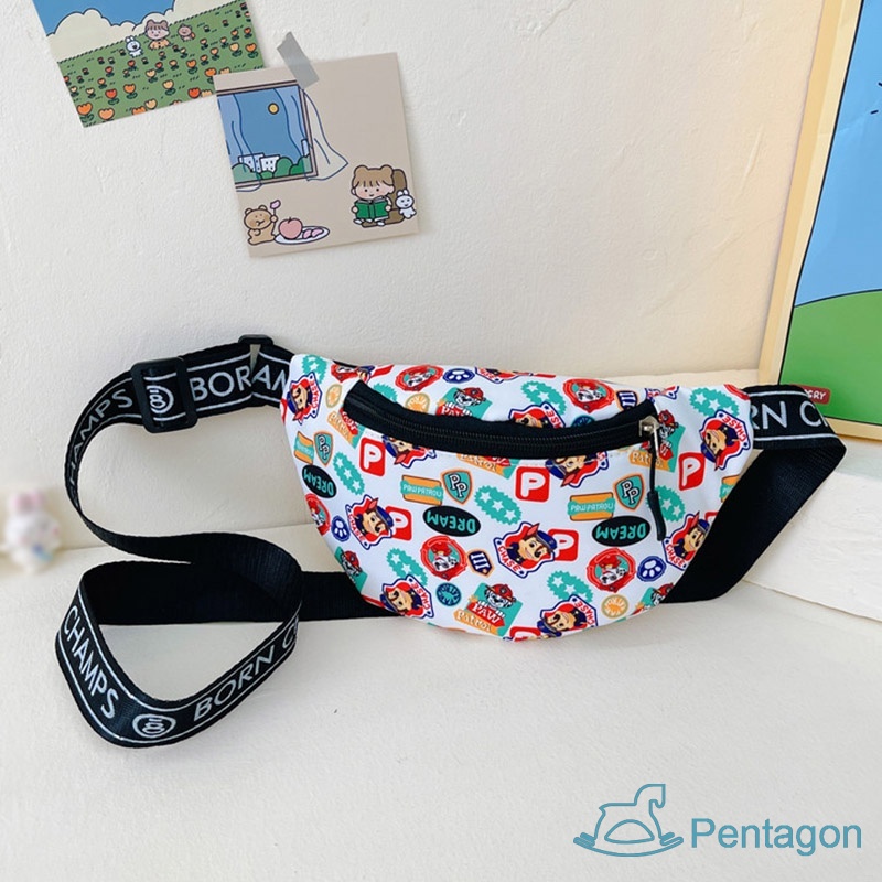 Túi Đeo Chéo In Họa Tiết Hoạt Hình Siêu Nhẹ Phong Cách Hàn Quốc Cho Bé