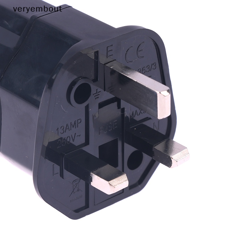 Ổ Cắm Điện Chuyển Đổi 2 Chấu EU Sang UK Chuyên Dụng