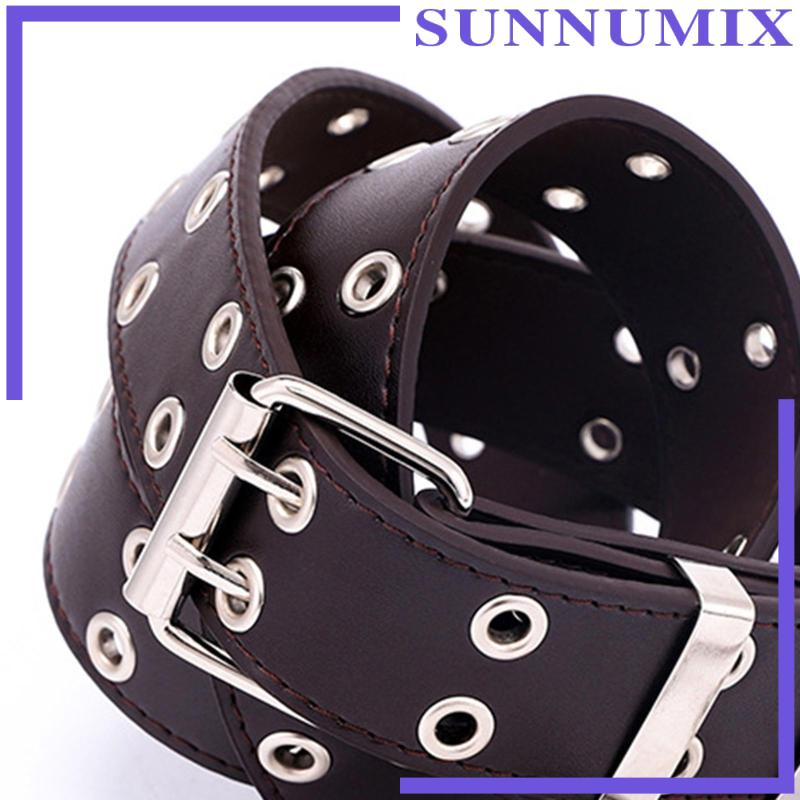 Set 2 Dây Thắt Lưng Da Phối Khoá Kim Loại Thời Trang Dành Cho Nữ