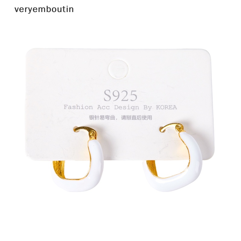 1 Đôi Bông Tai Hình Tròn Màu Xanh Lá Cây Bằng Hợp Kim Phong Cách Vintage Hàn Quốc Thanh Lịch Dành Cho Nữ