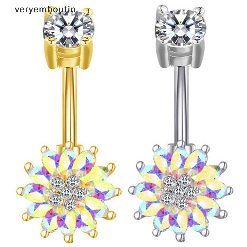 Khuyên Rốn Đính Đá Lấp Lánh Trang Sức Múa Bụng Cho Nữ