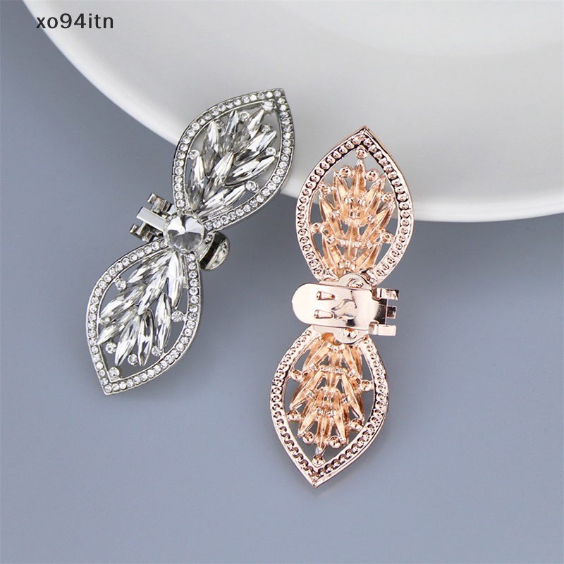 Khóa Kẹp Kim Loại Đính Đá Trang Trí Giày Thời Trang Cho Nữ