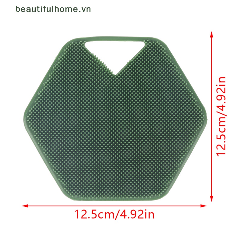 Bàn Chải Tắm Massage Tẩy Tế Bào Chết Bằng Silicone Bền Dễ Sử Dụng