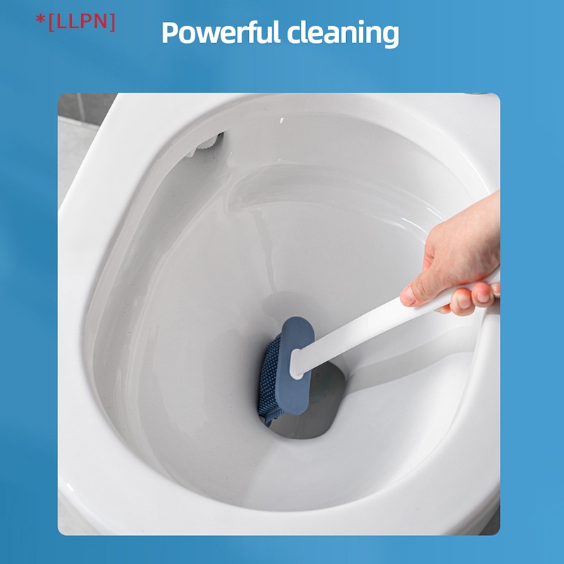 Bộ Bàn Chải Chào Mừng Bằng Silicon TPR Kèm Giá Đỡ Treo Nhà Vệ Sinh