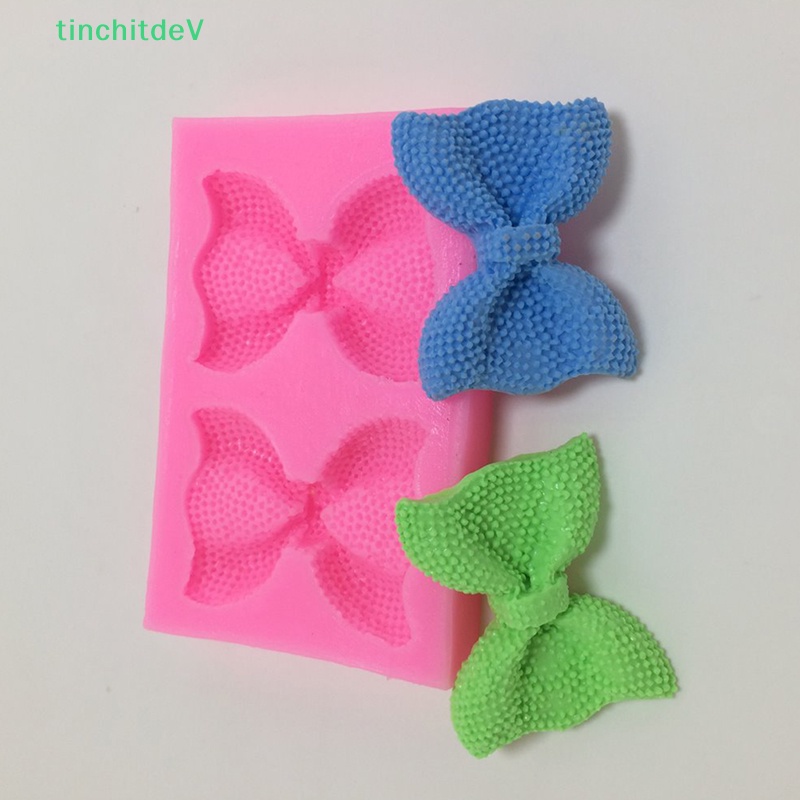 1 Khuôn Silicone Làm Bánh Hình Nơ 3D