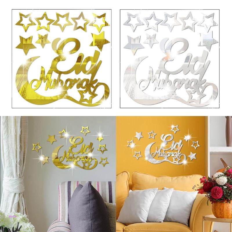 Sticker Dán Tường Hình Mặt Trăng Và Ngôi Sao