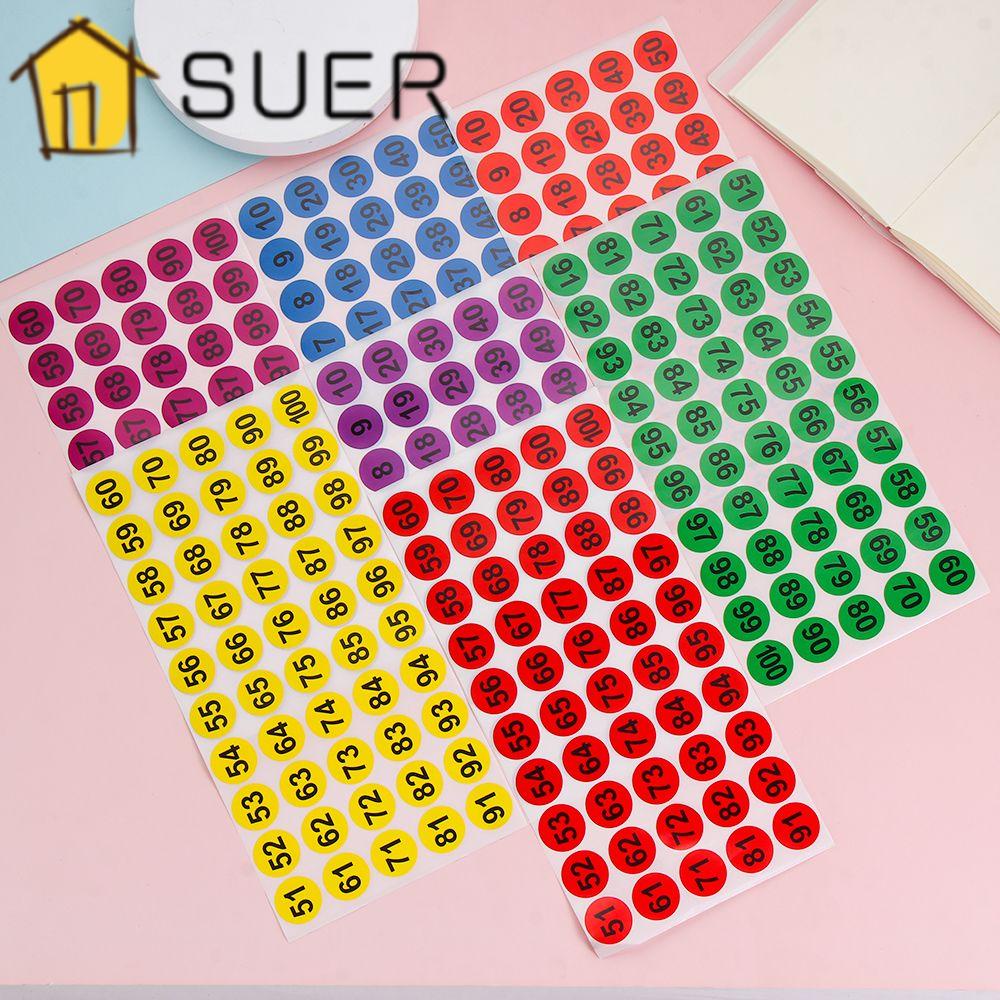 Set 10 Tấm Hình Dán Số Trang Trí Sổ Tay Thủ Công