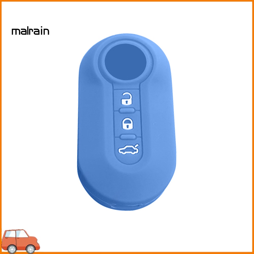 Vỏ Bọc Chìa Khóa Điều Khiển Từ Xa Bằng Silicon Cho FIAT 500 Panda Punto Bravo Giá Đỡ