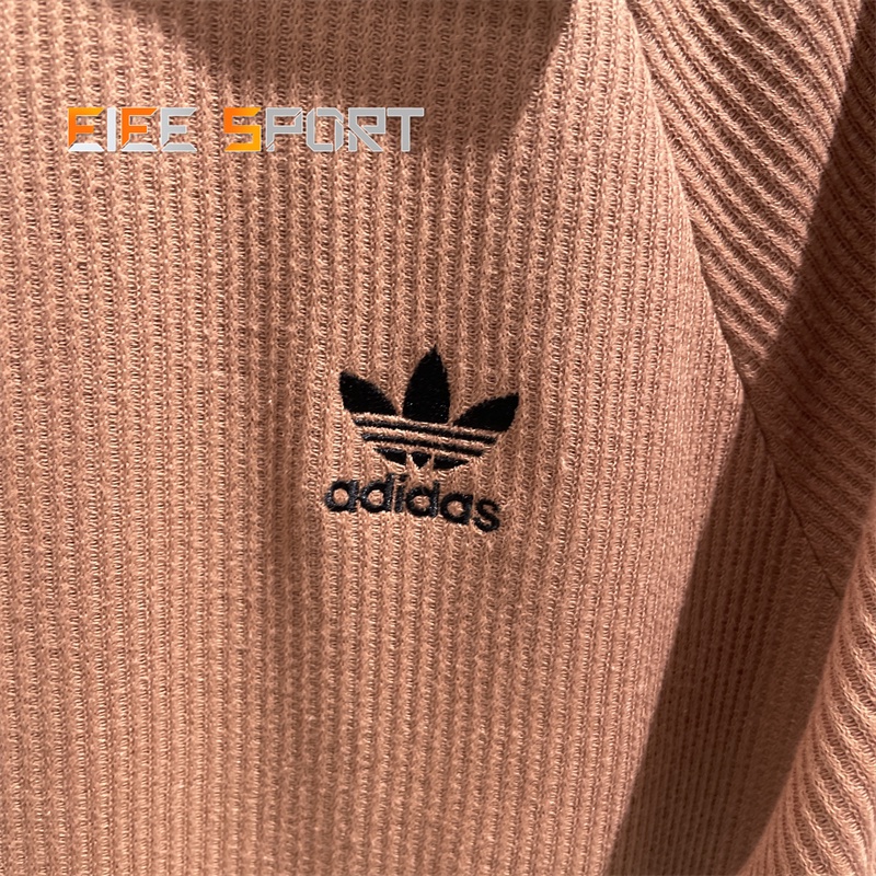 Adidas clover 100% cotton t-shirt cho nam và nữ classic three-striped polo shirt thể thao tay ngắn