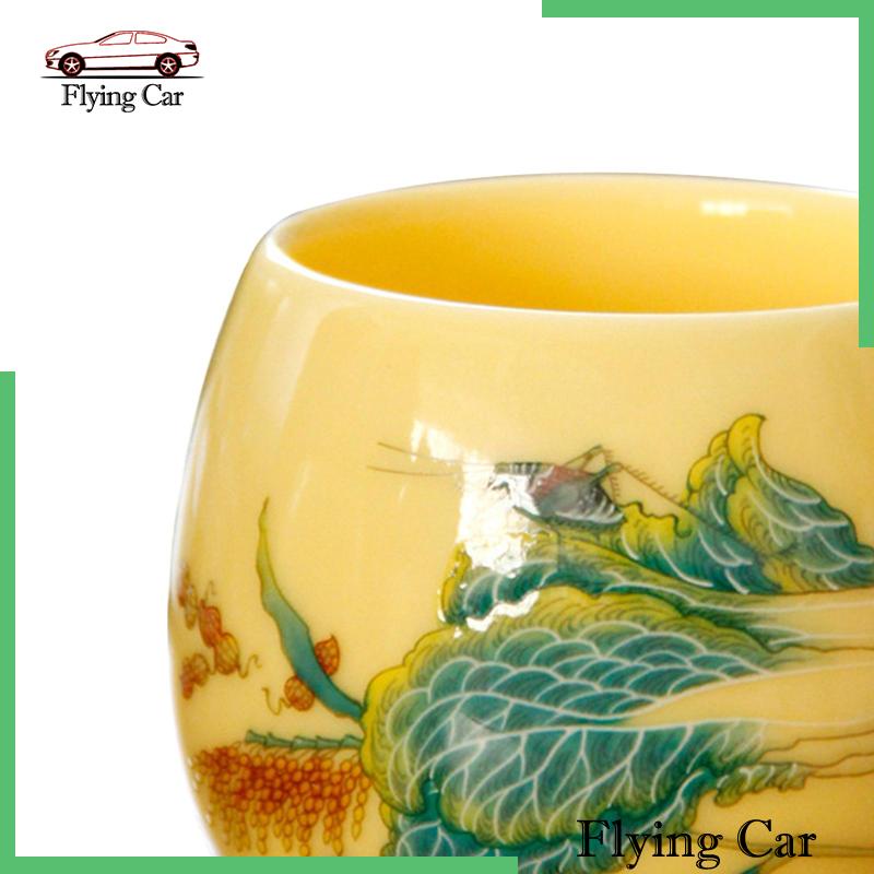 Cốc Uống Trà Bằng Sứ Handmade Phong Cách Trung Hoa Cho Gia Đình / Văn Phòng Lzdjfmy2