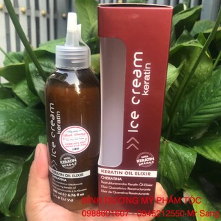 Tinh dầu Keratin chống cháy tức thời và phục hồi hư tổn Inebrya Elixir 200ml (2026)