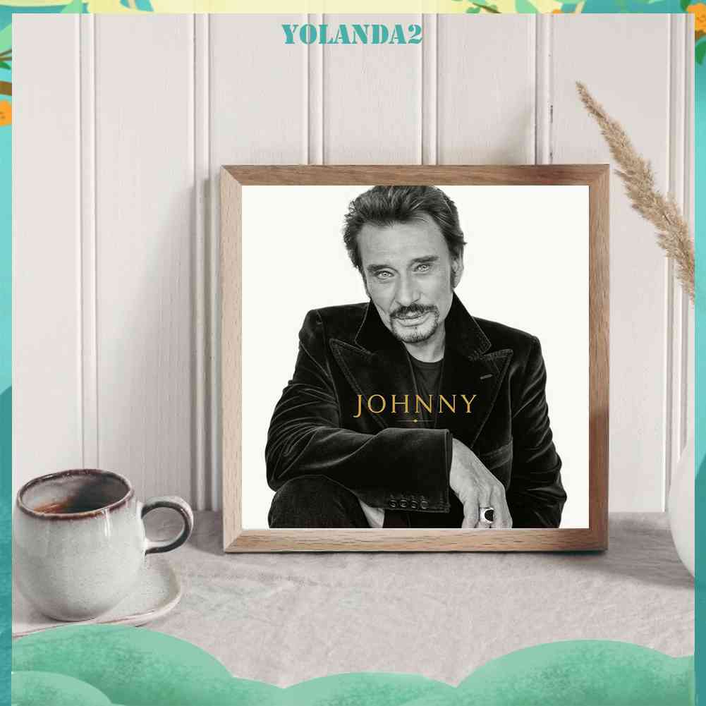 Tranh Đính Đá Kim Cương Toàn Bộ 5D DIY Hình Johnny Hallyday