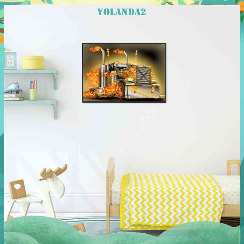 Tranh Đính Đá Kim Cương Toàn Bộ 5D DIY Hình Vẽ Xe Hơi