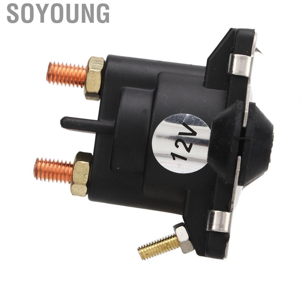 Soyoung Solenoid Relay Switch  Stable Performance 12V 4 Terminals 89 818997A2  for Marine 20‑90HP Engine
