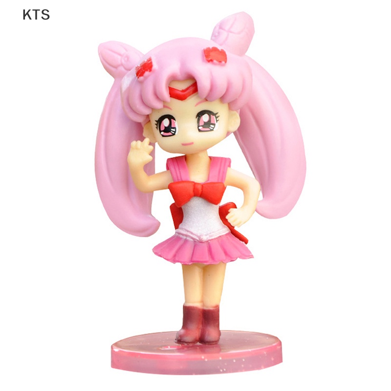 Bộ 4 Đồ trang trí Nhân Vật Hoạt Hình Thủy Thủ Mặt Trăng 3D