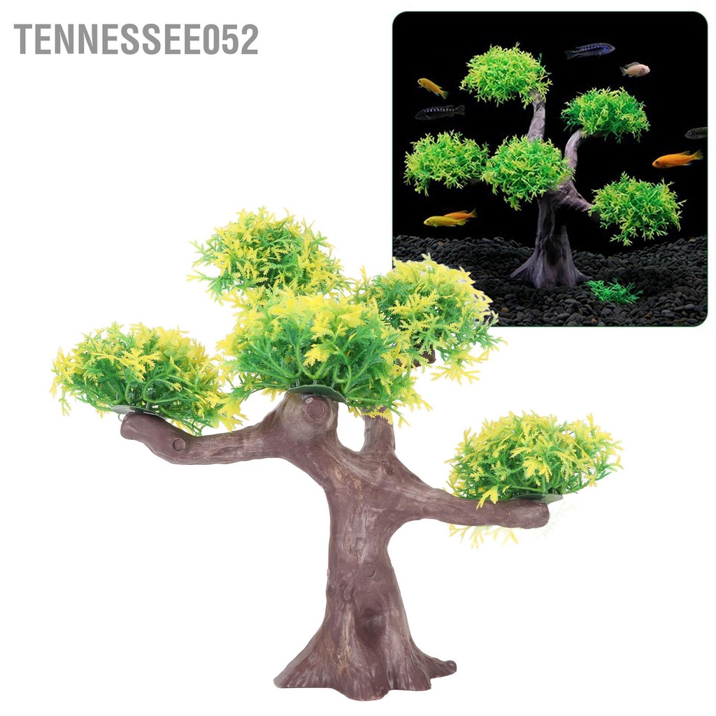 Tennessee052 Nhân Tạo Cá Cây Mềm An Toàn Chống Phai Màu Thủy Sinh Trang Trí Cho Phụ Kiện Bể