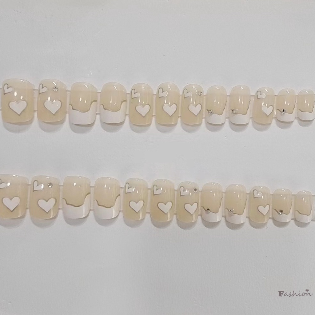 Bộ Móng Tay Giả Màu Hồng Phong Cách Công Chúa Xinh Xắn