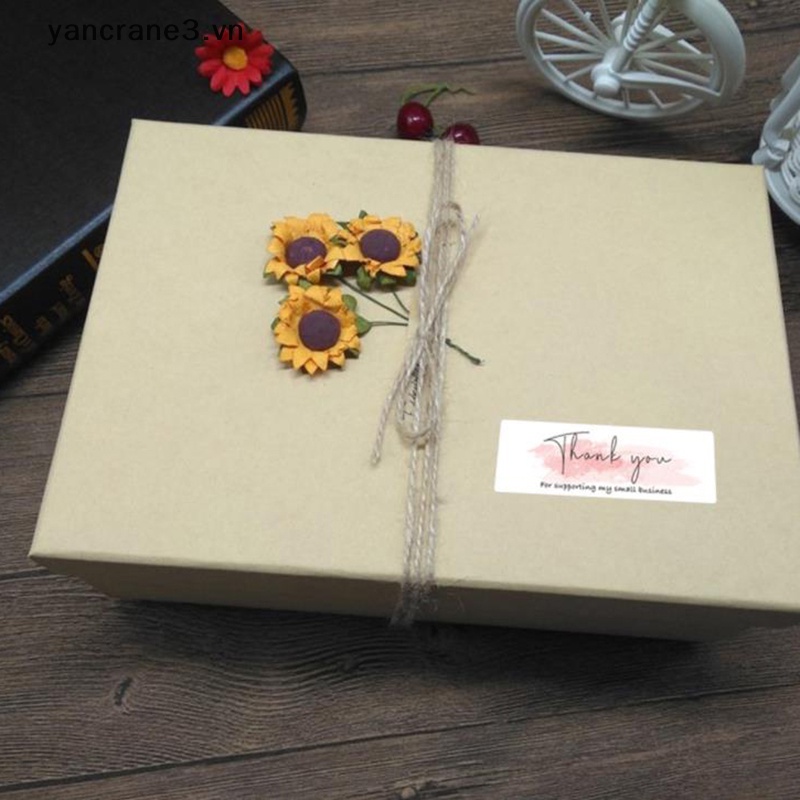 Cuộn 120 Nhãn Dán Thank You Tự Dính Trang Trí Gói Hàng {yancrane3.vn}