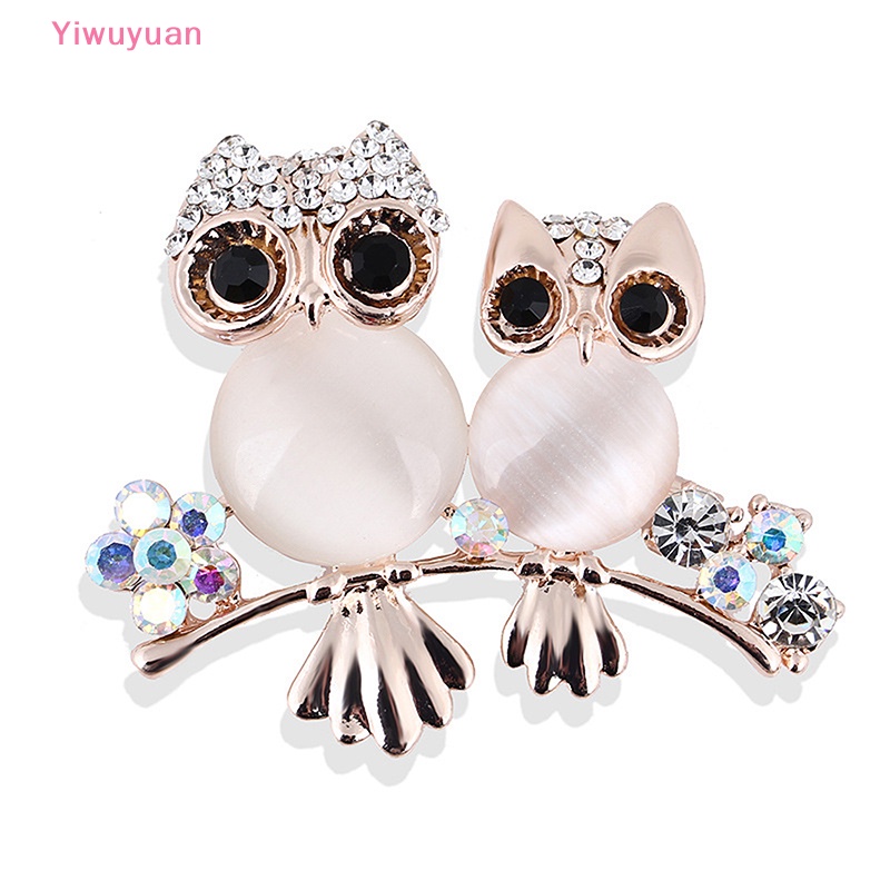 Ghim Cài Áo Hình Cú Mèo Đính Đá Nhân Tạo Thời Trang Mới