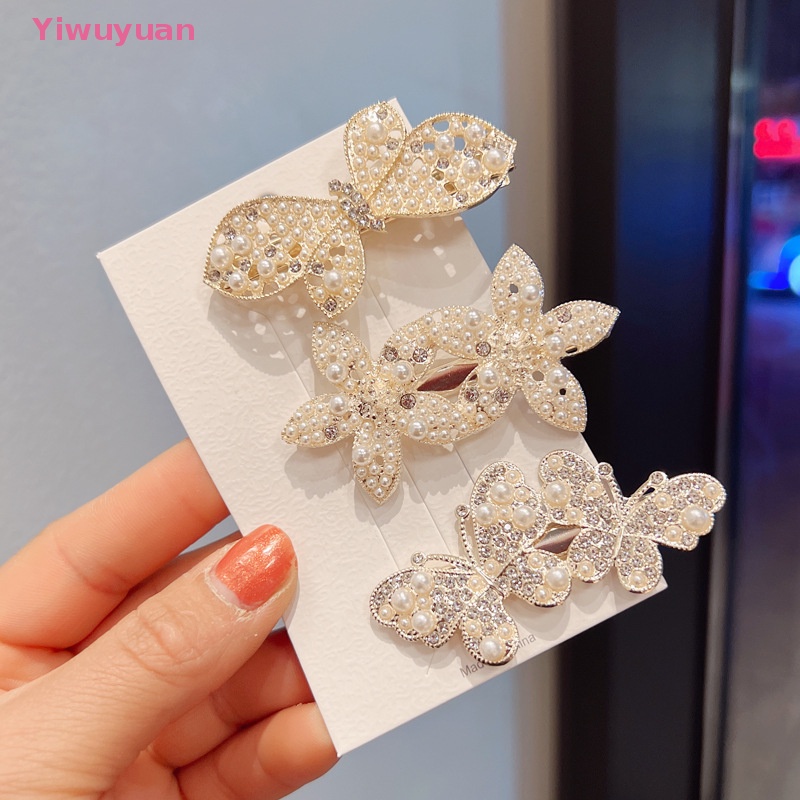 Kẹp Tóc Đính Ngọc Trai Nhân Tạo Thời Trang Cho Nữ