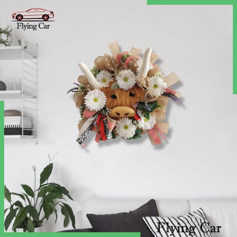 [Lzdjfmy2] Vòng Hoa Lò Xo Gắn Cửa Trước Làm Bằng Tay Kích Thước 50cm