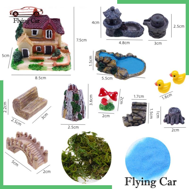 Bộ Mô Hình Villa Tỉ Lệ 1 / 12 Để Bàn Trang Trí DIY