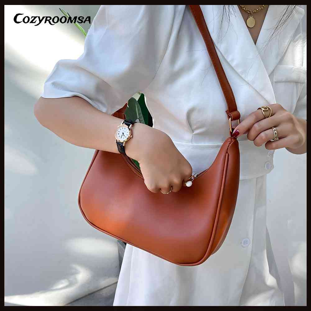 Túi Xách Da PU Cỡ Nhỏ Phong Cách Boho Đơn Giản Thời Trang Cho Nữ