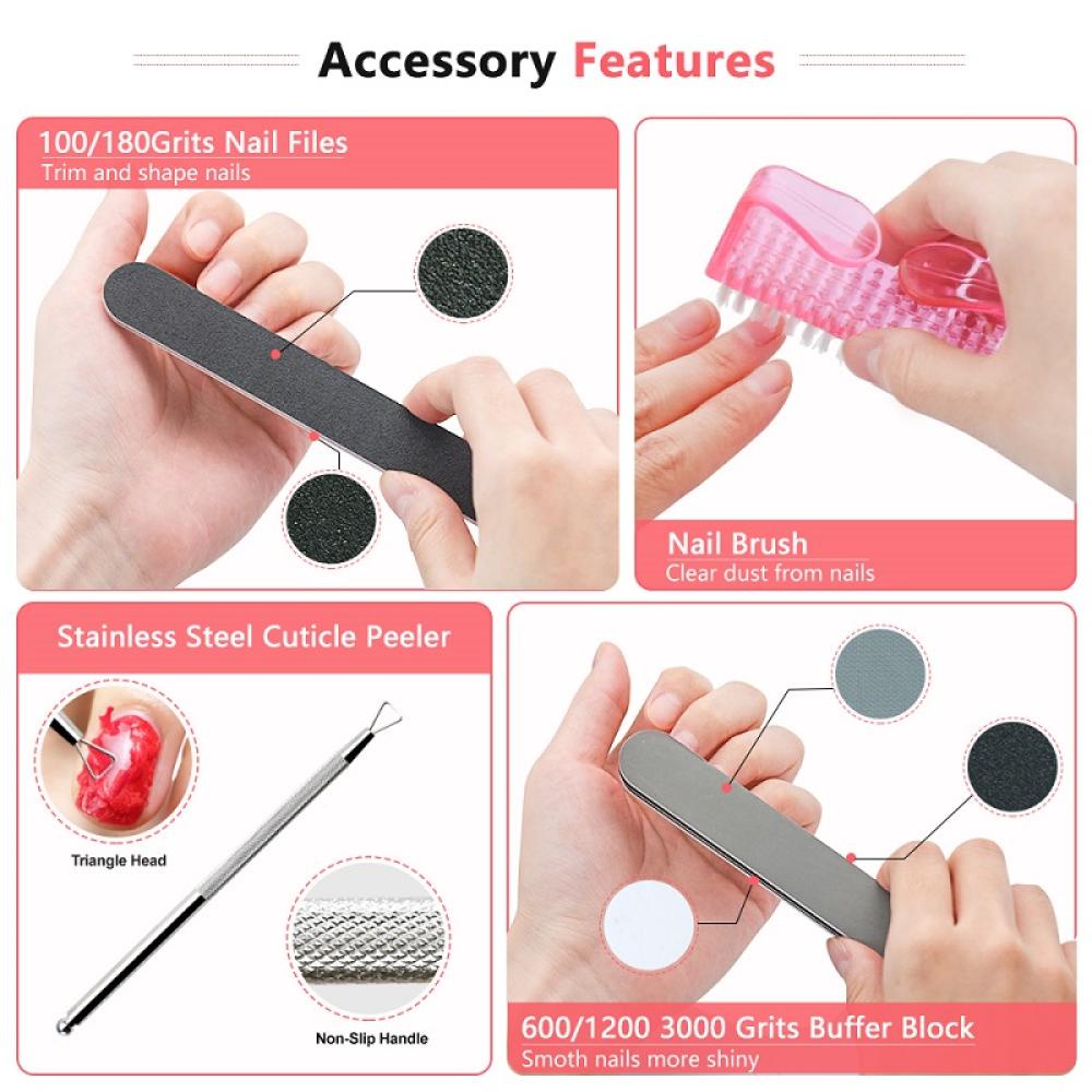 Kẹp Tẩy Sơn Móng Tay Bằng Polygel Hoặc Dip Không Xơ Vải J2L9