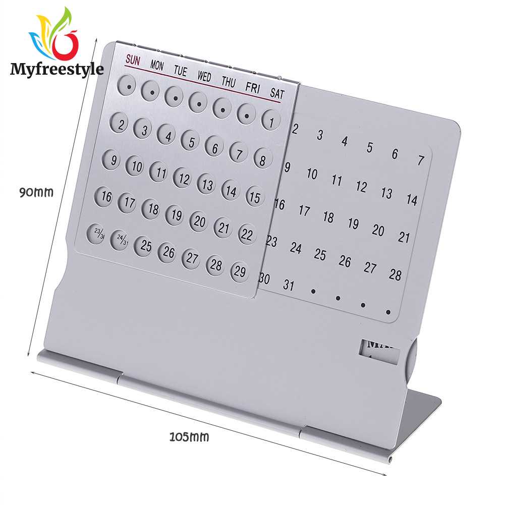 Lịch lắp ráp hợp kim nhôm có thể gập lại bền màu bạc cho đồ dùng văn phòng