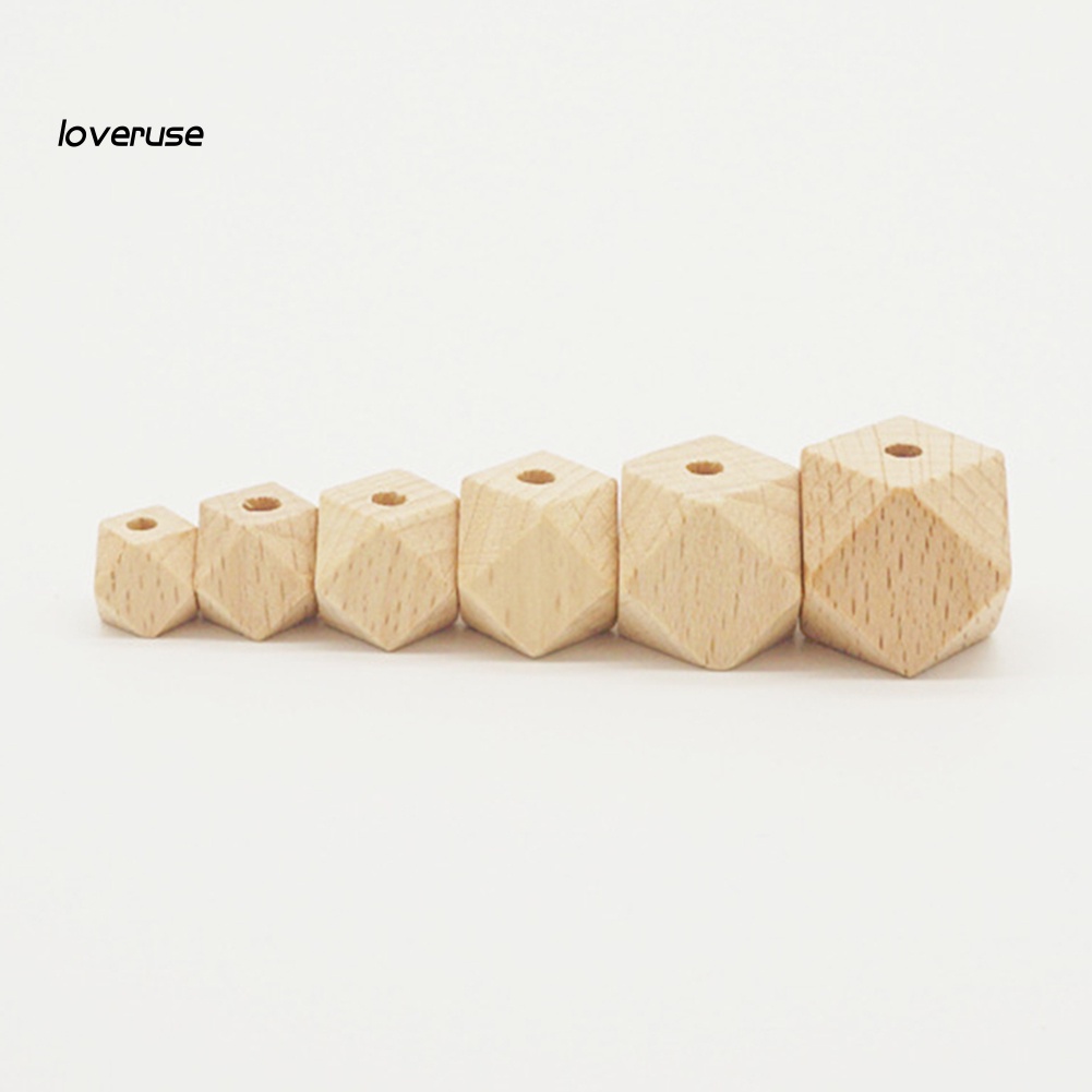 Set 10 Hạt Gỗ Lục Giác Tự Vẽ Vòng Cổ