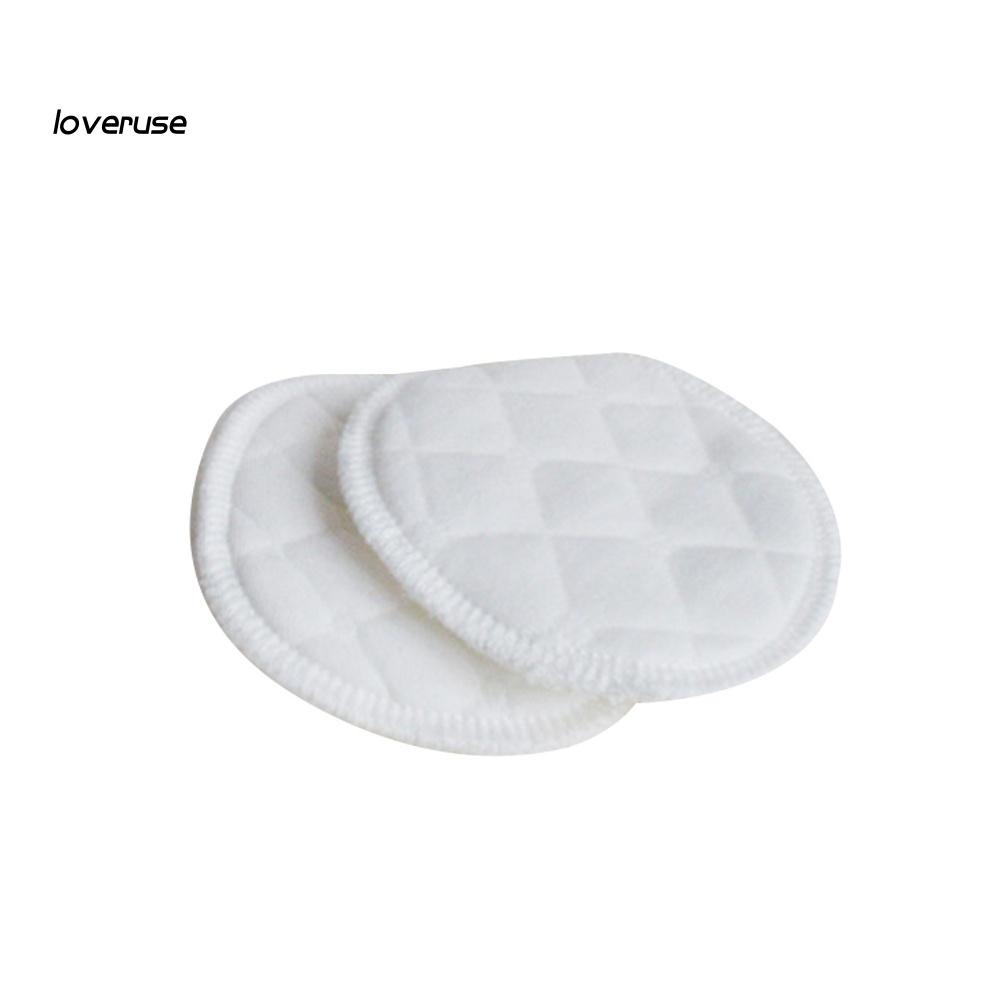 Set 2 Miếng Vải Cotton Hình Tròn Siêu Thấm Hút Thoáng Khí Cho Phụ Nữ Mang Thai