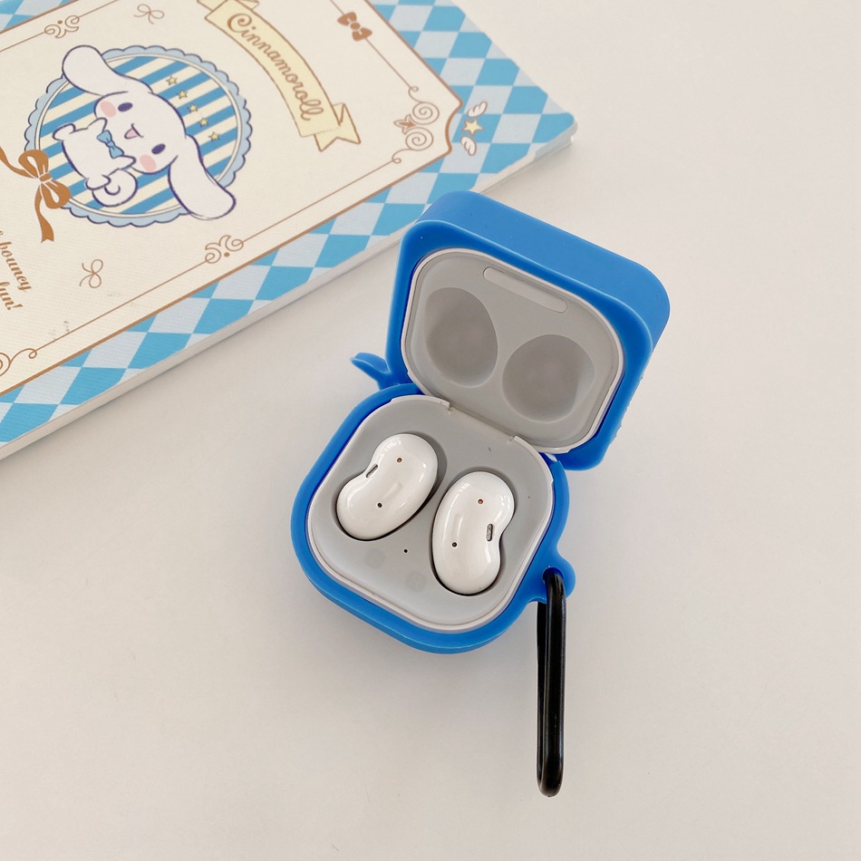 Vỏ Bảo Vệ Hộp Sạc Tai Nghe Bluetooth Samsung Galaxy buds live / buds 2 2pro / buds pro Bằng Silicon Hình Cá Vui Nhộn