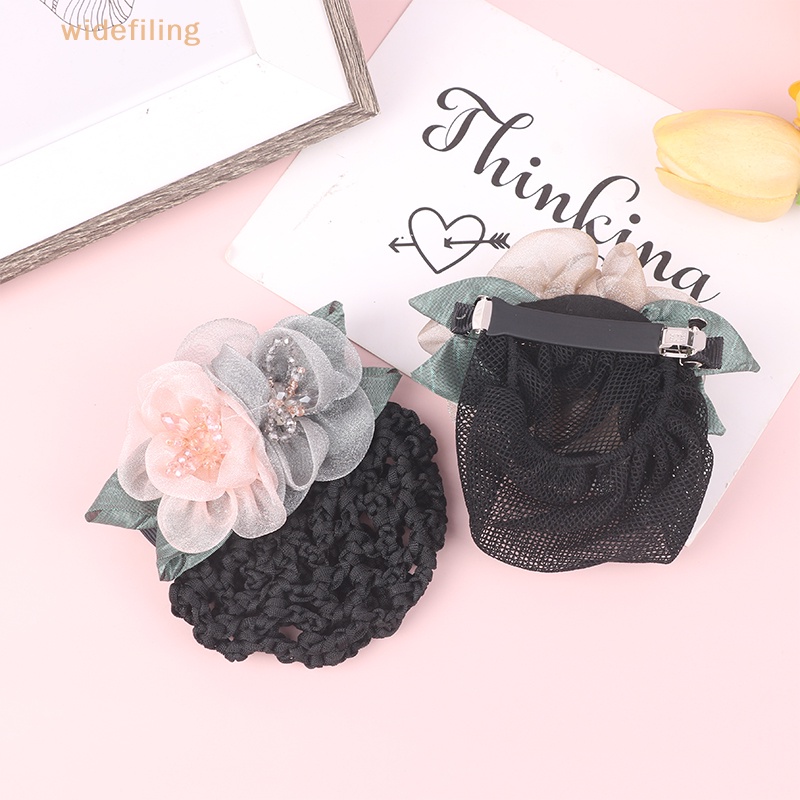 Kẹp Tóc Lưới Xoăn Phong Cách Hàn Quốc Thanh Lịch Cho Y Tá / Ngân Hàng / Khách Sạn