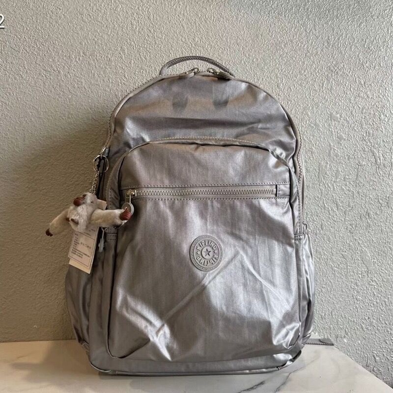 Nấm  Bạc Kim Loại!Ba Lô Siêu Nhẹ Thời Trang Xuân Hè 2023 Cho Nữ