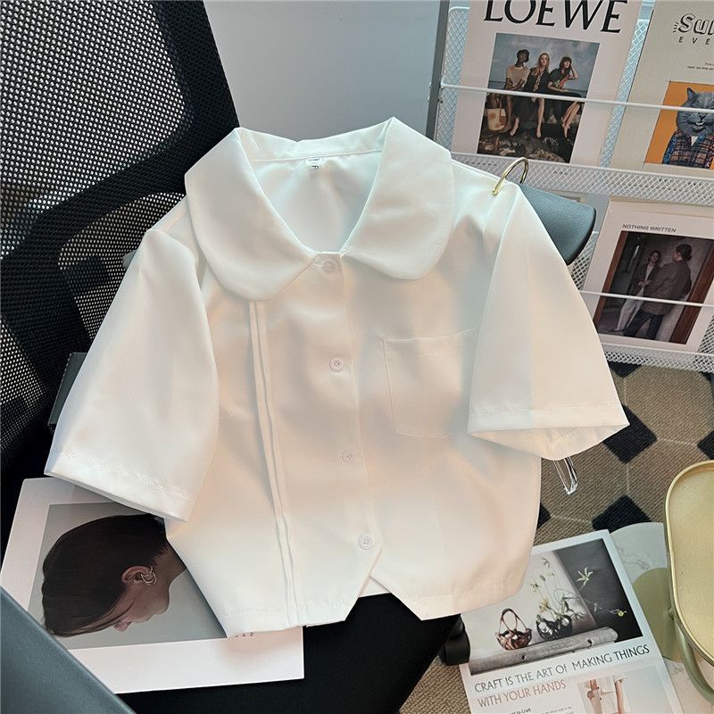 Áo Sơ Mi Ngắn Tay Phong Cách Nhật Bản Thiết Kế Mới Mùa Hè 2023 Cho Nữ