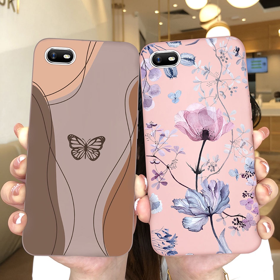 Ốp Điện Thoại Silicon Chống Sốc Hình Hoa Cho Oppo A1k Realme C2 Realme C 2 Oppo A1 k A 1 k RealmeC 2