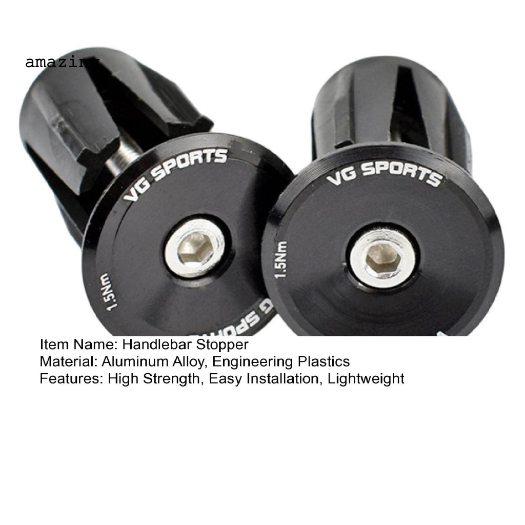 1 Cặp Nút Chặn Tay Lái Xe Đạp Gọn Nhẹ Dễ Lắp Đặt