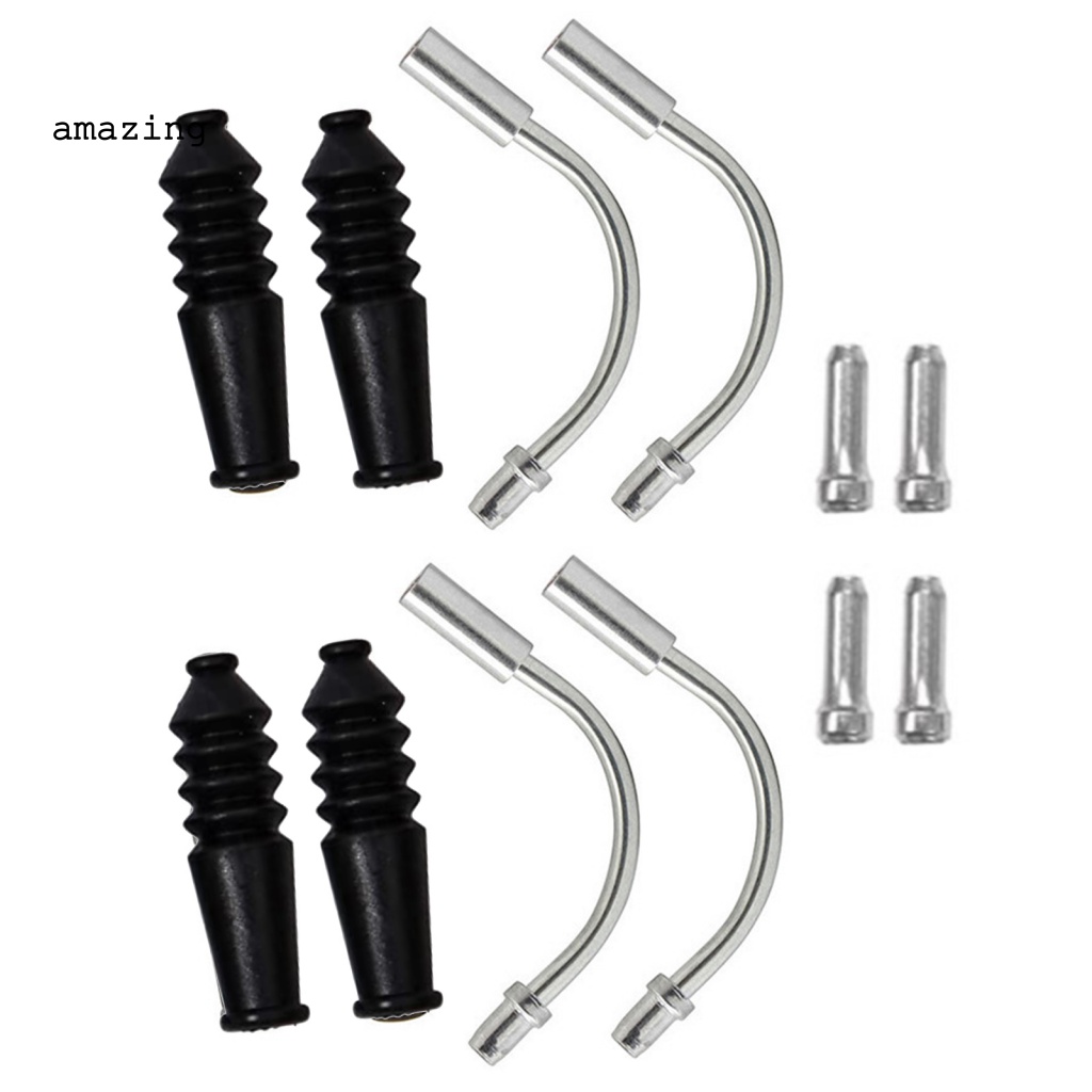 Bộ 4 Ống Phanh Xe Đạp Hình Chữ V Màu Bạc Màu Sắc Tiện Dụng