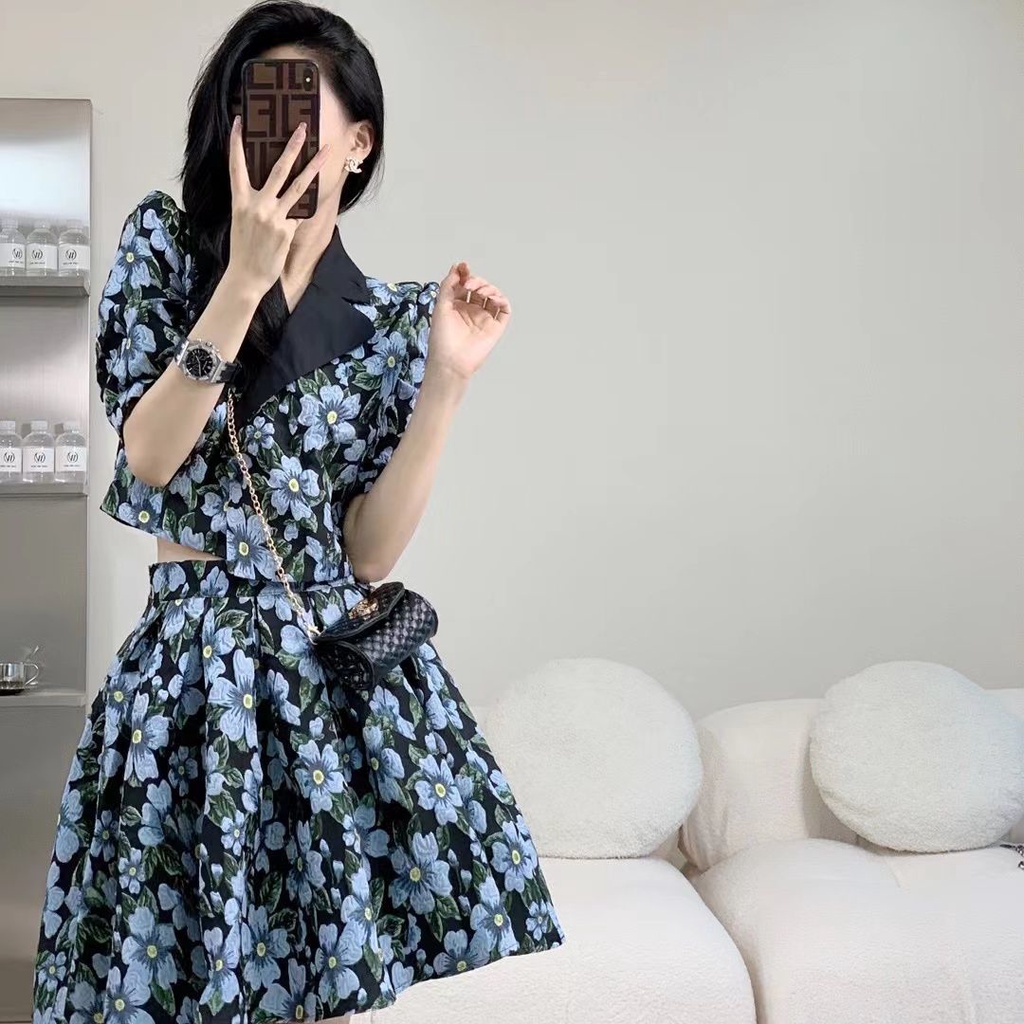 Đầm Ngắn Hai Mảnh Nhẹ Thời Trang Mùa Hè Dòng Salt Series Thời Trang Đường Phố Chiên Và Thời Trang Hoàng Gia Cho Nữ @