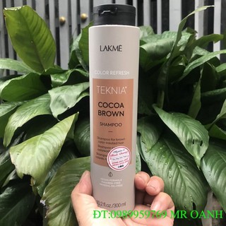 Dầu gội dành cho tóc màu Nâu Cocoa Brown Teknia Lakme 300ml ( New 2022 )