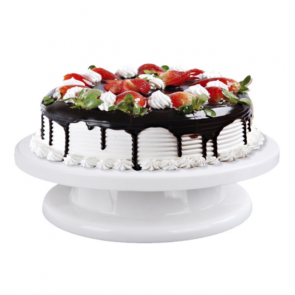Bàn Xoay Trang Trí Bánh Kem Đứng Giữ Thức Ăn Sạch Sẽ