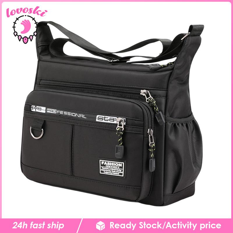 Túi Tote Nhiều Ngăn Có Khóa Kéo Thời Trang Cho Nam Và Nữ