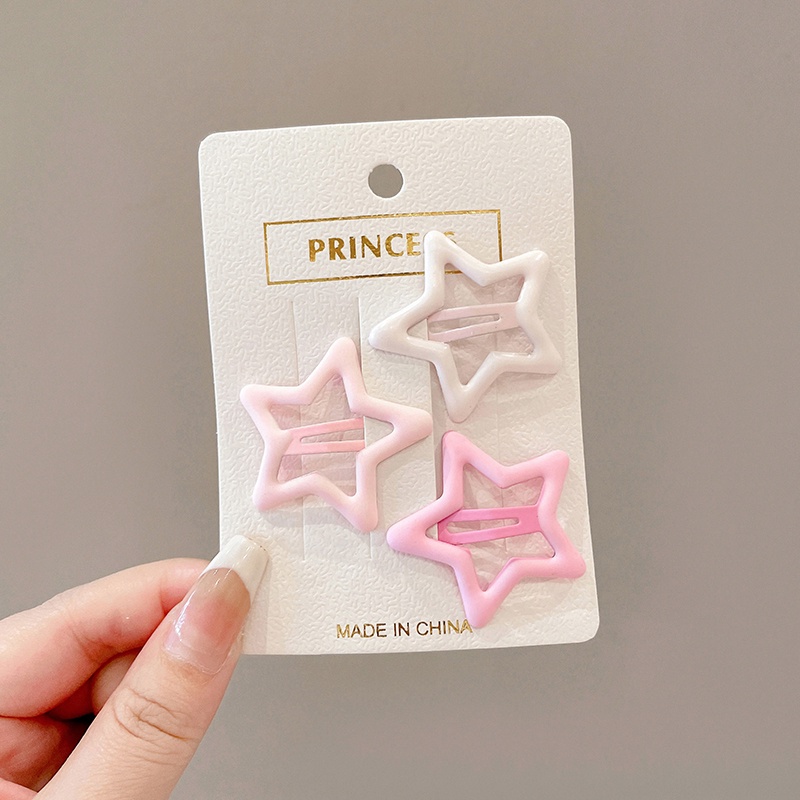 Kẹp Tóc Hình Ngôi Sao Năm Cánh Màu Tím Xinh Xắn Y2k