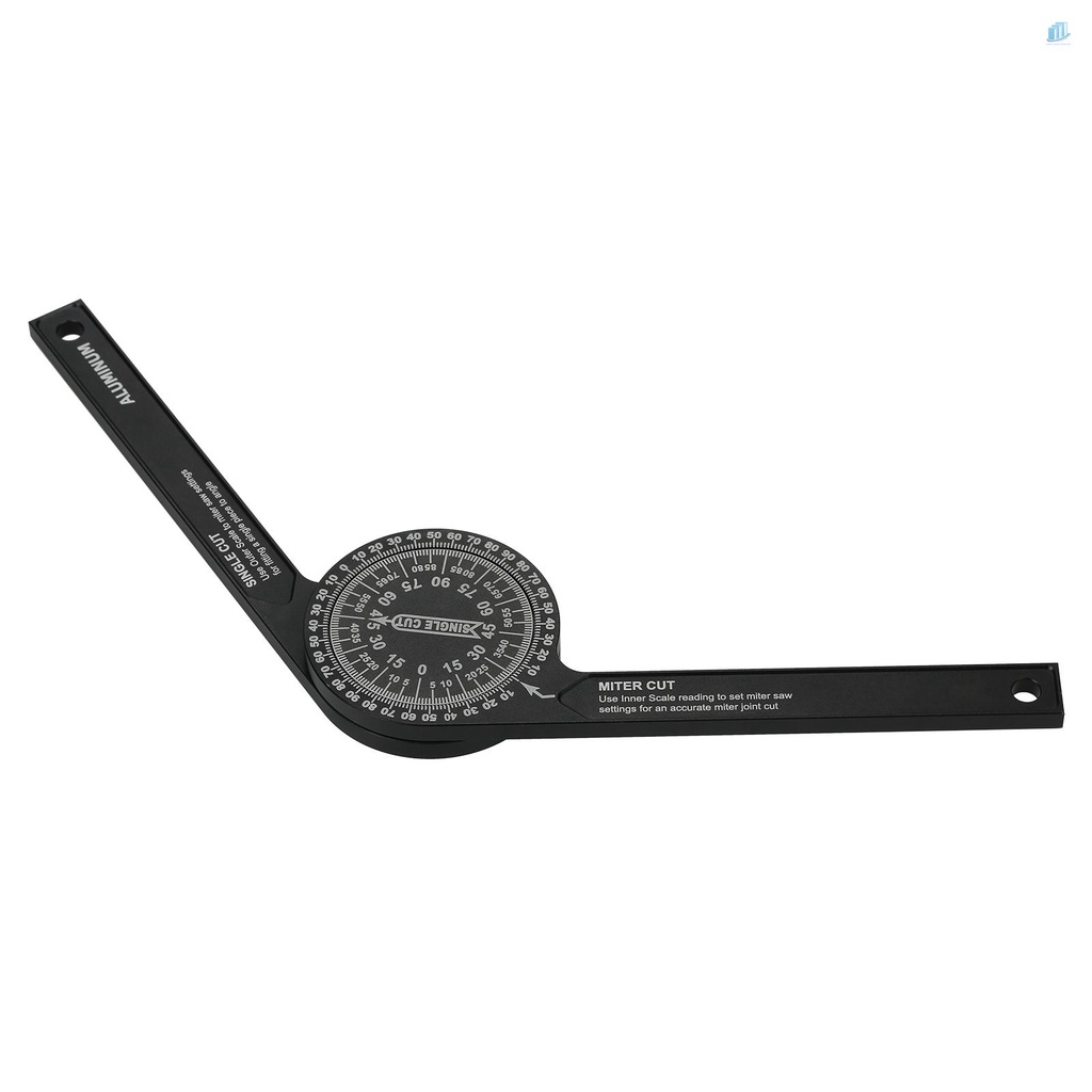 Cân Đọc Sách Bên Trong &amp; Ngoài Bằng Hợp Kim Nhôm Cho Thợ Mộc 7-inch Miter Saws Protractor 7-inch