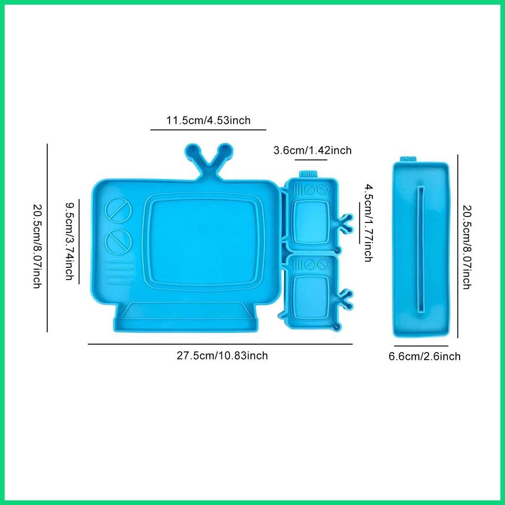 Khuôn Silicone Làm Móc Khóa / Mặt Dây Chuyền Thủ Công DIY Hình TV Mini